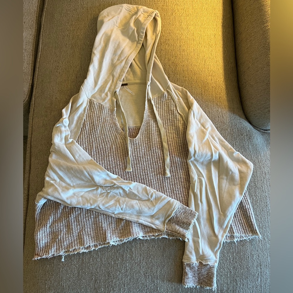 Free People Cropped Hoodie